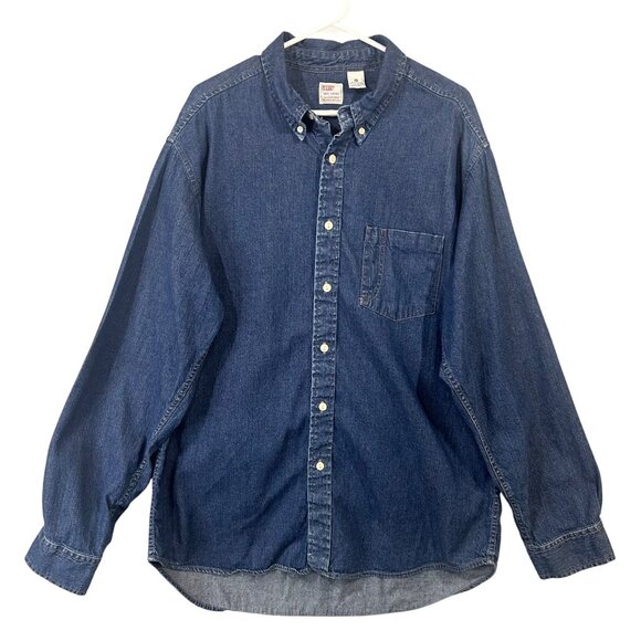 Levi’s Dry Goods Men's Size XL Denim Shirt 100% Cotton Button Down GUC - Picture 1 of 12